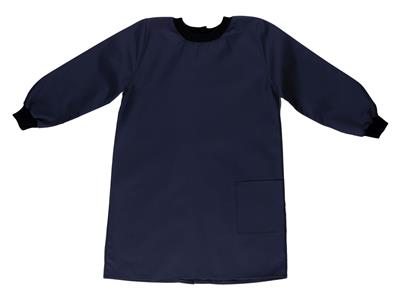 Navy painting smock.