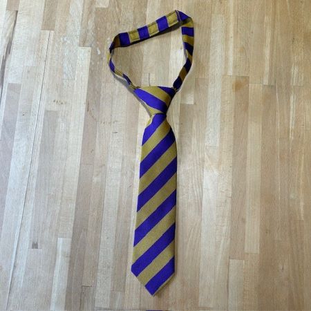 St Mary's Eco stripe Tie Velcro Fastening